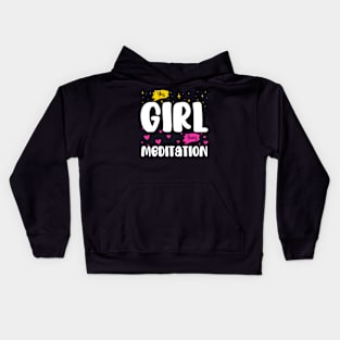 This Girl Loves Meditation - Serenity Seekers Kids Hoodie